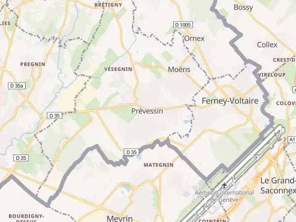 Plan de Prévessin-Moëns