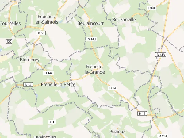 Plan de Frenelle-la-Grande