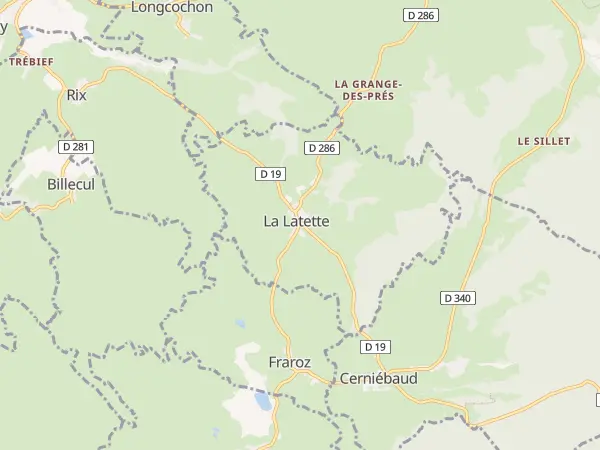 Plan de La Latette
