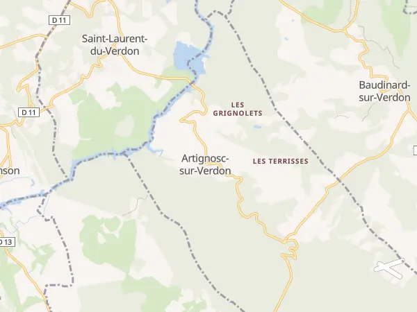Plan de Artignosc-sur-Verdon
