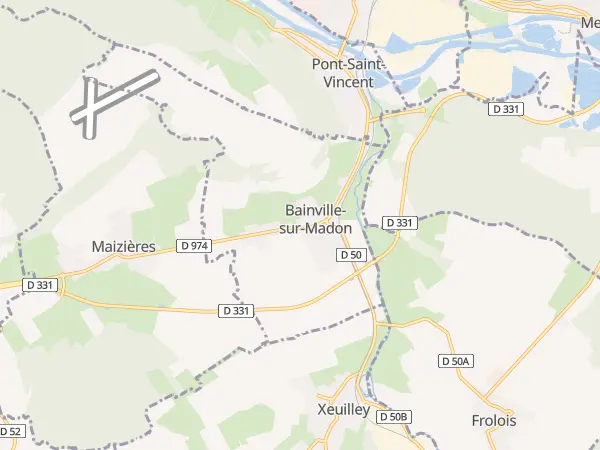 Plan de Bainville-sur-Madon