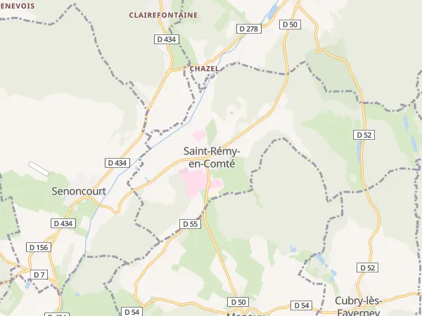 Plan de Saint-Rémy-en-Comté
