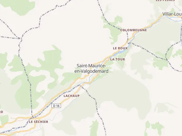 Plan de Saint-Maurice-en-Valgodemard