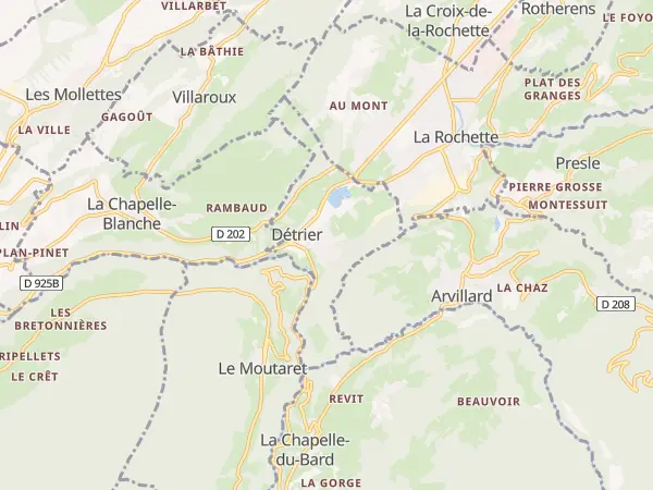 Plan de Détrier