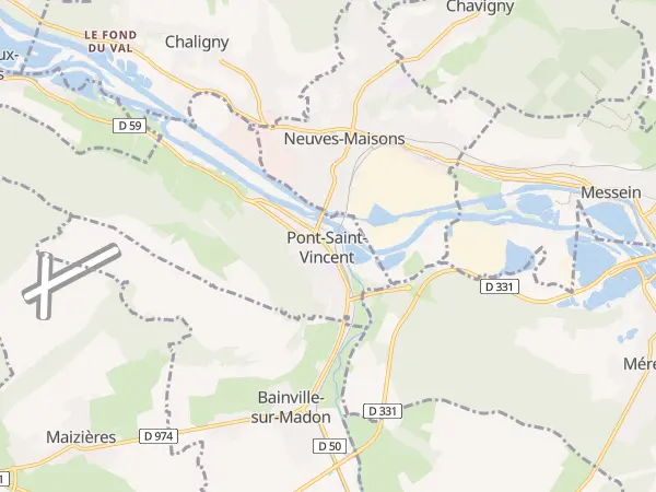 Plan de Pont-Saint-Vincent