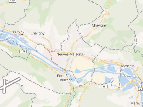 Plan de Neuves-Maisons