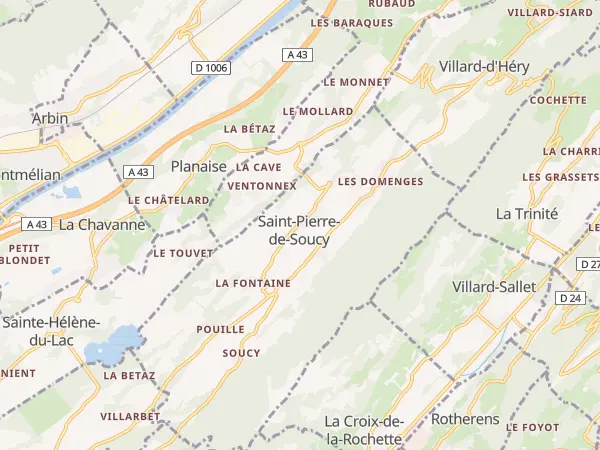 Plan de Saint-Pierre-de-Soucy