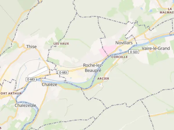Plan de Roche-lez-Beaupré