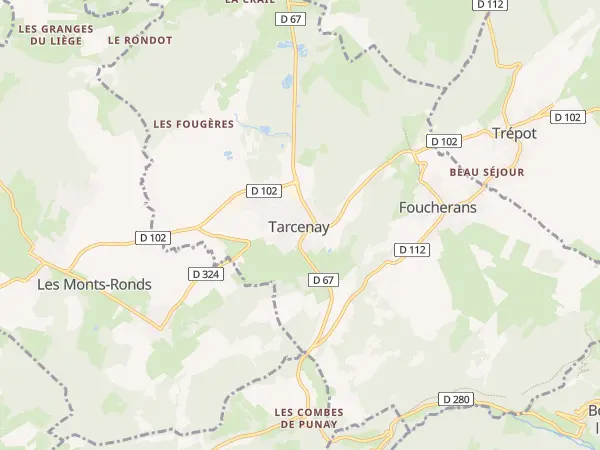 Plan de Tarcenay-Foucherans
