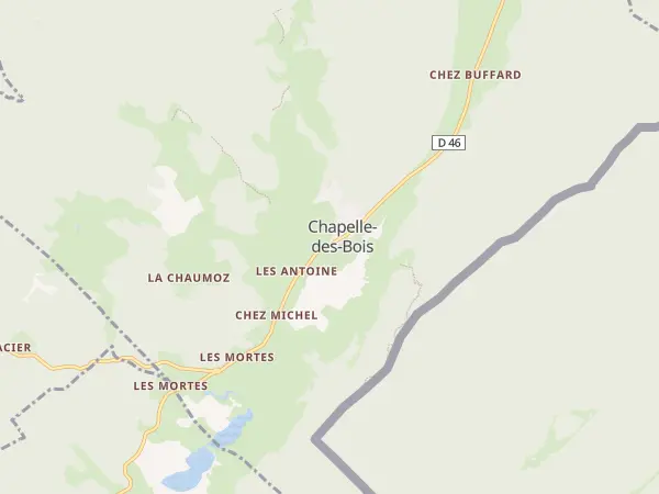 Plan de Chapelle-des-Bois