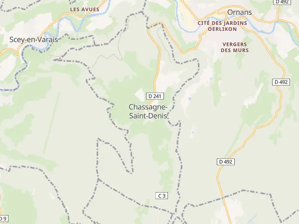 Plan de Chassagne-Saint-Denis