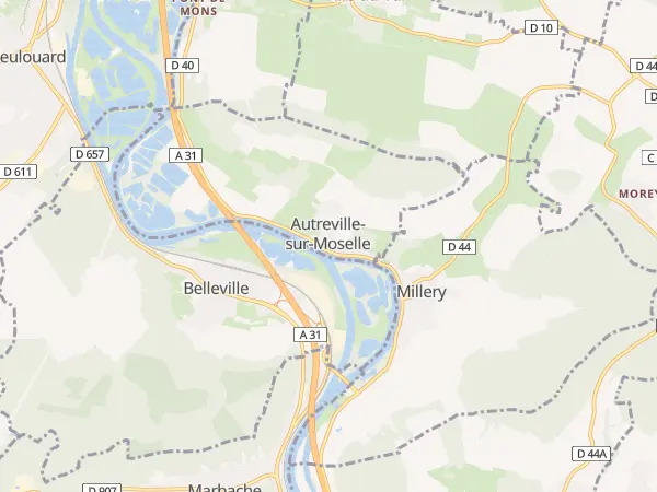 Plan de Autreville-sur-Moselle