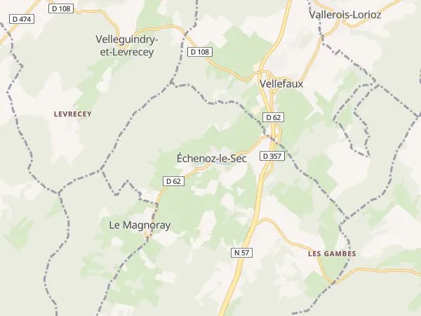 Plan de Échenoz-le-Sec