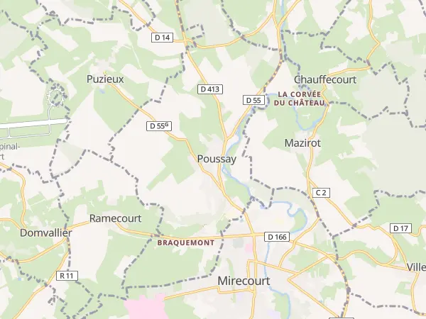 Plan de Poussay