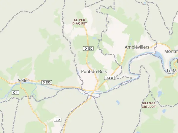 Plan de Pont-du-Bois