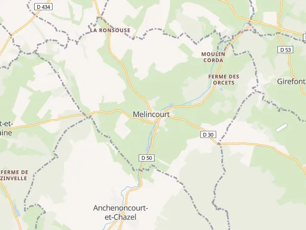 Plan de Melincourt
