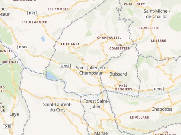 Plan de Saint-Julien-en-Champsaur