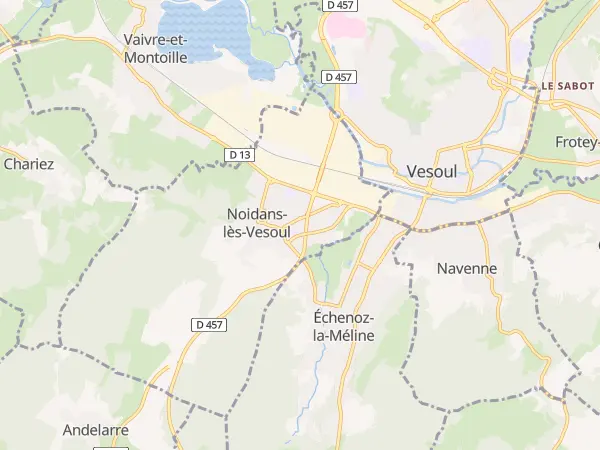 Plan de Noidans-lès-Vesoul