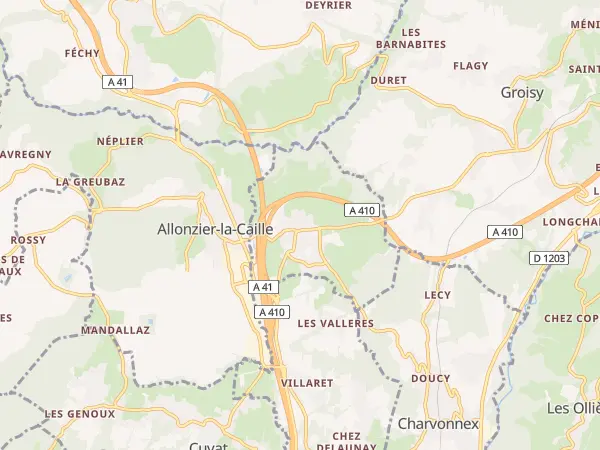 Plan de Villy-le-Pelloux