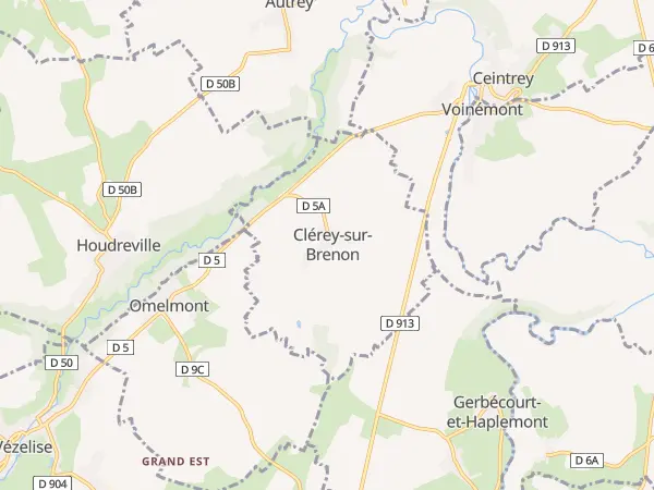 Plan de Clérey-sur-Brenon