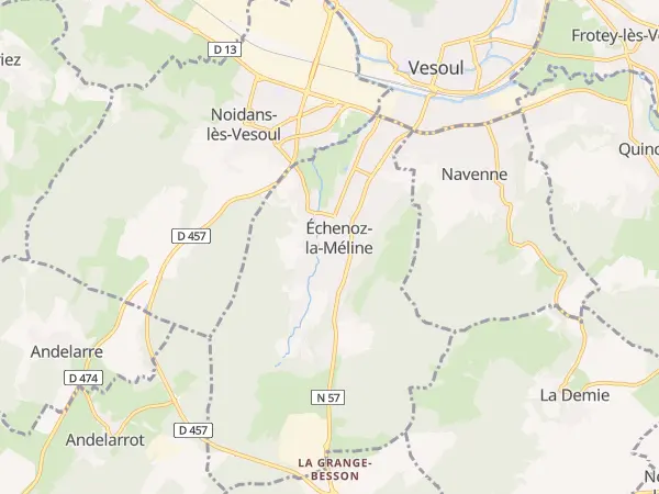 Plan de Échenoz-la-Méline