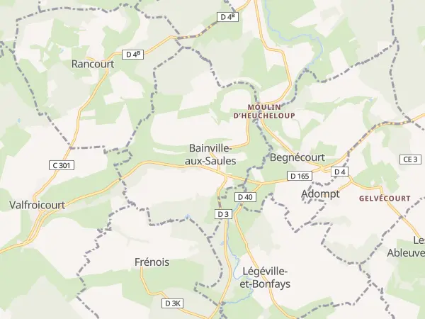 Plan de Bainville-aux-Saules