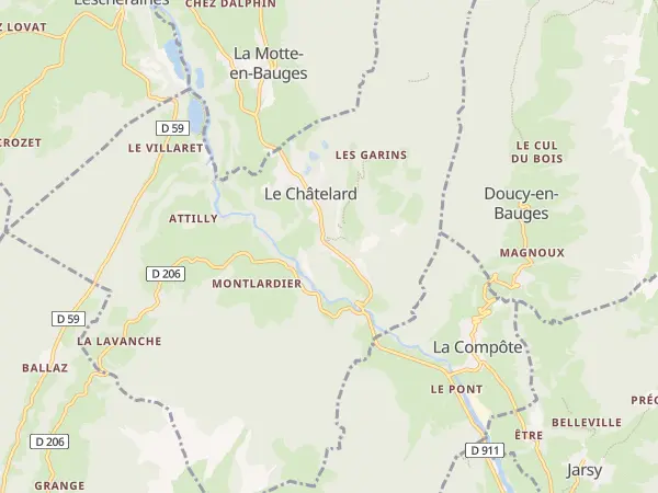 Plan du Châtelard