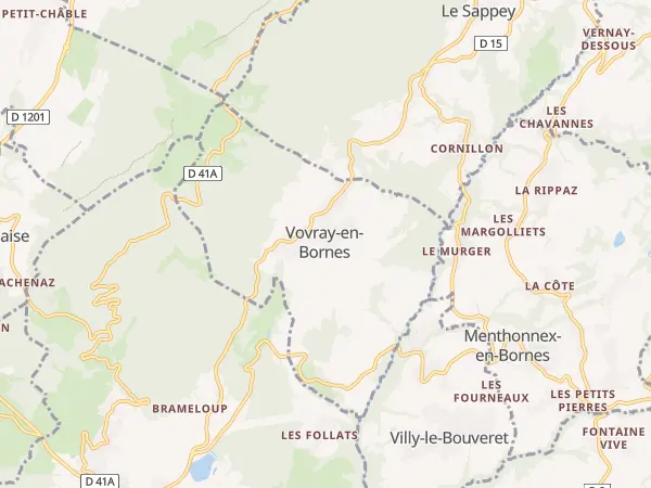 Plan de Vovray-en-Bornes