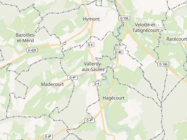 Plan de Valleroy-aux-Saules