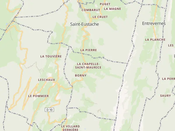 Plan de La Chapelle-Saint-Maurice