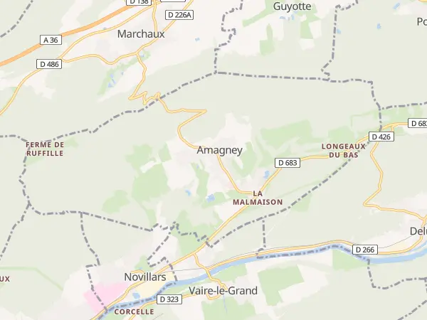Plan de Amagney
