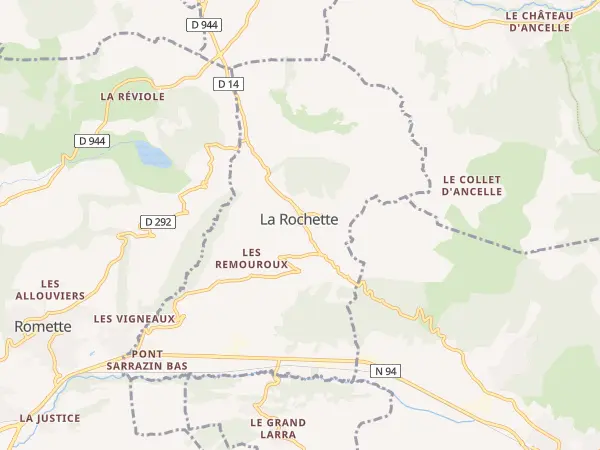 Plan de La Rochette