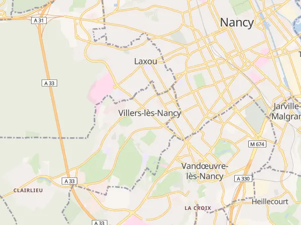 Plan de Villers-lès-Nancy