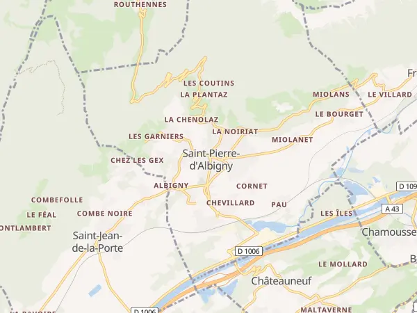 Plan de Saint-Pierre-d’Albigny