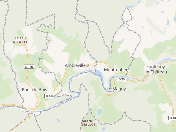 Plan de Ambiévillers