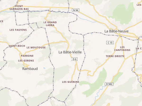 Plan de La Bâtie-Vieille