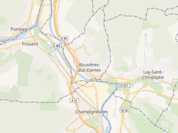 Plan de Bouxières-aux-Dames