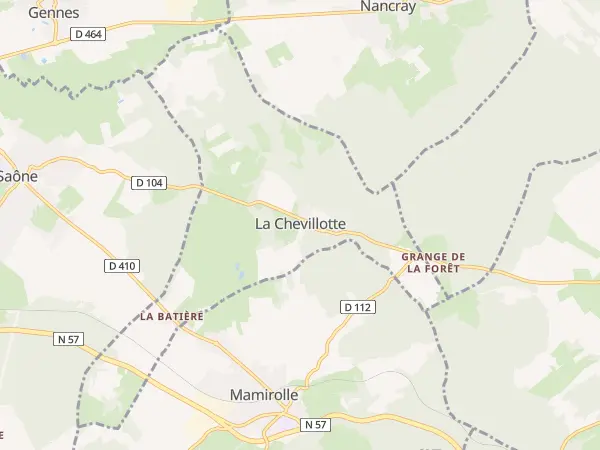 Plan de La Chevillotte