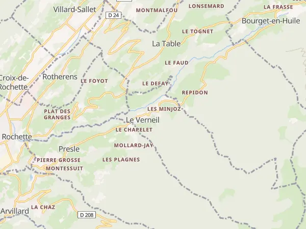 Plan du Verneil