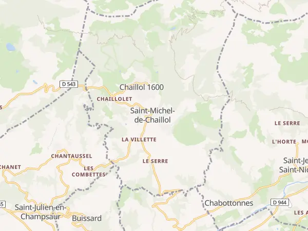 Plan de Saint-Michel-de-Chaillol