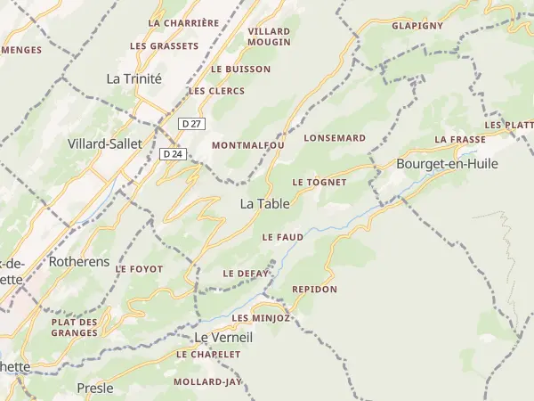 Plan de La Table