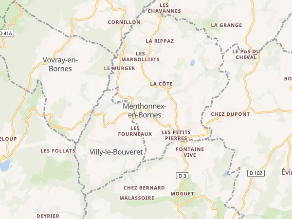 Plan de Menthonnex-en-Bornes