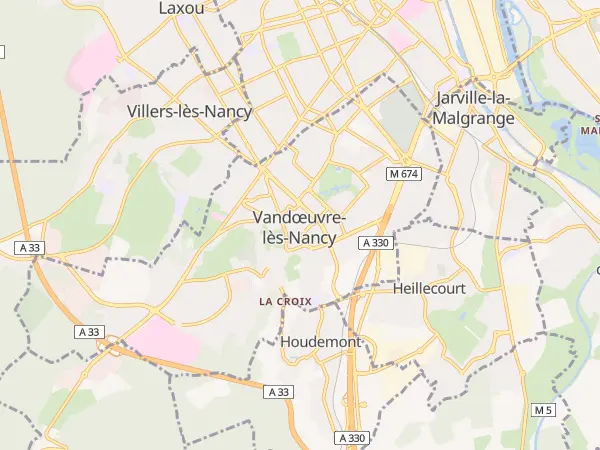 Plan de Vandœuvre-lès-Nancy