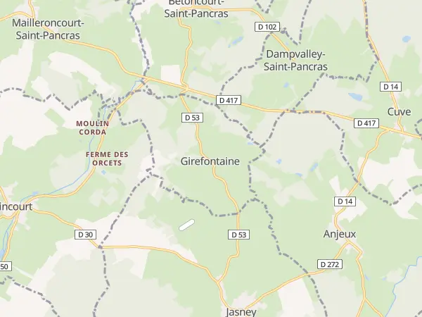 Plan de Girefontaine
