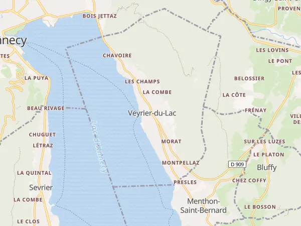 Plan de Veyrier-du-Lac