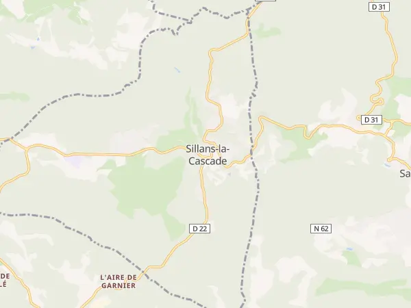 Plan de Sillans-la-Cascade