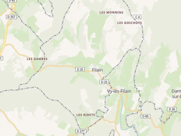 Plan de Filain