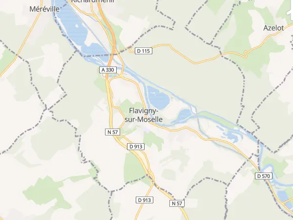 Plan de Flavigny-sur-Moselle