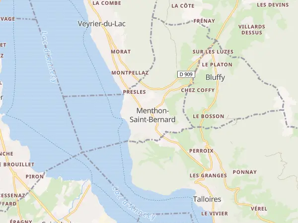 Plan de Menthon-Saint-Bernard