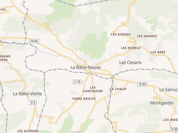 Plan de La Bâtie-Neuve